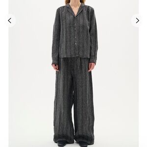 Inwear Solina Shirt in Black & White Stripe Size 10 NWOT